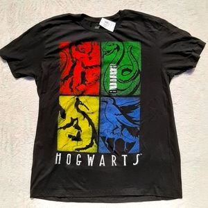 Harry Potter Hogwarts House Crests T-Shirt XL